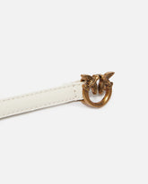 Thin belt with Love Birds buckle, 1cm - | Pinko