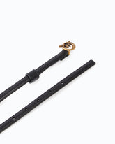 Cintura sottile fibbia Love Birds 1cm - Nero | Pinko
