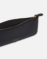Horizontal Flat Bag in leather - | Pinko