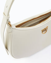Borsa piccola a spalla Love Bag Half Moon Simply - Bianco | Pinko