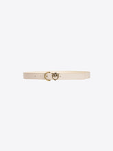 Cintura pelle bottalata dettaglio Love Birds 2,5 cm - | Pinko
