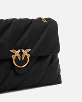 Borsa a tracolla maxi Extra Love Bag Puff in nylon trapuntato - | Pinko
