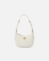 Baby borsa a spalla Half Moon in pelle - Bianco | Pinko
