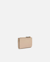 Small smooth leather wallet with logo - | Pinko