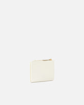 Petit portefeuille en cuir lisse à logo - | Pinko
