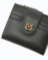 Cartera pequeña de piel lisa con logotipo - | Pinko