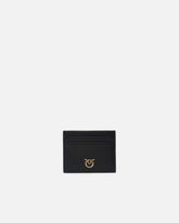 Portacarte in pelle con logo Love Birds - | Pinko