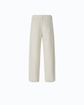 Egg-fit cotton bull trousers - | Pinko