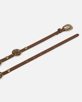 Thin belt with engraved metal plates 1cm - | Pinko