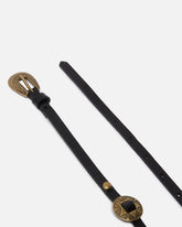 Cintura sottile con placche incise in metallo 1cm - | Pinko