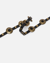 Cintura sottile con placche incise in metallo 1cm - | Pinko