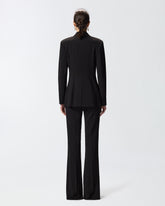 Fitted double-breasted jacket - | Pinko