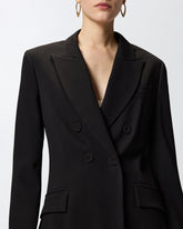 Fitted double-breasted jacket - | Pinko
