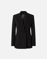 Fitted double-breasted jacket - | Pinko