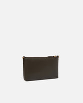 Pochette piatta in pelle con logo Love Birds - | Pinko