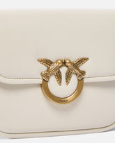 Borsa media a spalla Love Bag Box in nappa - Bianco | Pinko