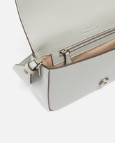Borsa a spalla morbida Mini Love Bag in pelle - Grigio | Pinko