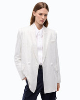 Veste croisée oversize à strass - | Pinko