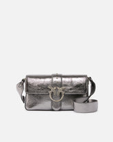 Τσάντα ώμου μετρίου μεγέθους Love Bag One Slouchy από μεταλλιζέ δέρμα - | Pinko