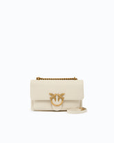Love Bag crossbody bag in soft leather - White | Pinko