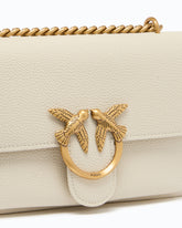 Love Bag crossbody bag in soft leather - White | Pinko