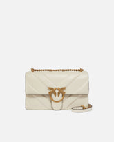 Medium Love Bag One Light chevron nappa leather crossbody bag - | Pinko