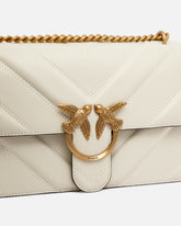 Medium Love Bag One Light chevron nappa leather crossbody bag - | Pinko