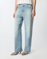 Jeans loose fit con spacchetti - | Pinko