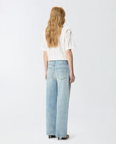Loose-fit jeans with slits - | Pinko