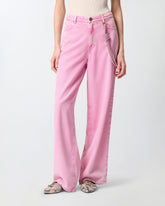 Jeans with jewel cord - | Pinko