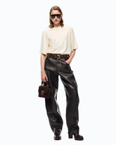T-Shirt mit Strass und Logo - | Pinko