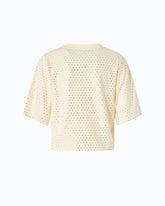 T-shirt with rhinestones and logo - | Pinko