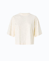 T-Shirt mit Strass und Logo - | Pinko