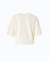 T-shirt with rhinestones and logo - | Pinko