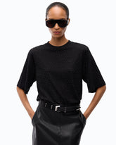 T-shirt με στρας και λογότυπο - | Pinko