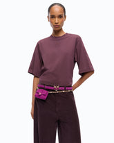 T-shirt à manches larges et logo Love Birds - | Pinko