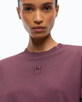 T-shirt à manches larges et logo Love Birds - | Pinko