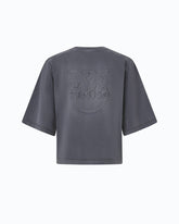 Faded-effect T-shirt with Love Birds logo - | Pinko