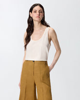 Débardeur en soie sand wash - | Pinko