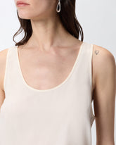 Débardeur en soie sand wash - | Pinko