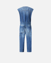 Sleeveless denim jumpsuit - | Pinko