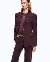 Giacca con inserto a pois - Bordeaux | Pinko