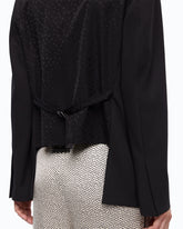 Chaqueta con inserción de lunares - | Pinko