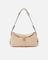 Sac porté épaule moyen Saddle Bag Baguette en daim - | Pinko