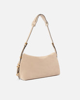 Sac porté épaule moyen Saddle Bag Baguette en daim - | Pinko
