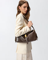 Sac porté épaule moyen Saddle Bag en cuir - | Pinko