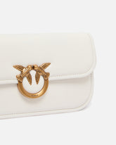 Small Love Bag Box crossbody bag in nappa leather - White | Pinko