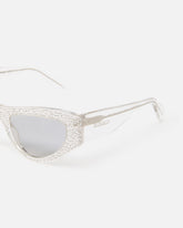 Cat-eye sunglasses with rhinestones - | Pinko