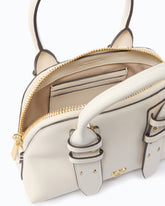 Leather Mini Escape Bag bowling bag - White | Pinko