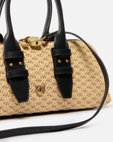 Petit sac à main Escape Bag Horizontal en raphia - | Pinko